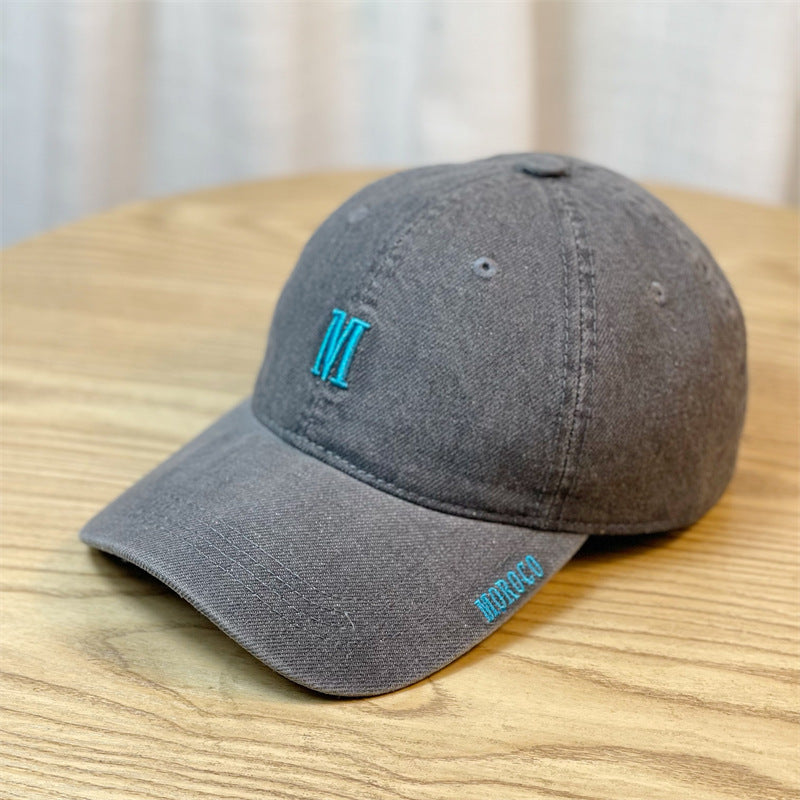 Men's Embroidered Denim Baseball Cap