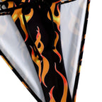 Women's Swimsuit with Fiery Motifs