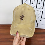 Men's Distressed Denim Adjustable Baseball Cap