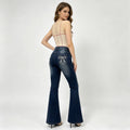 Women's Bootcut Jeans with Decorative Embroidery