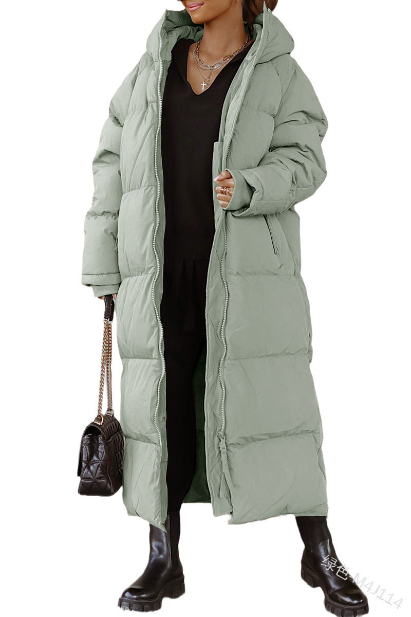 Women's Long Quilted Winter Jacket