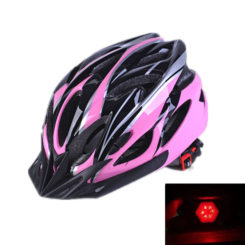 Mountain Bike Helmet with Integrated Safety Light