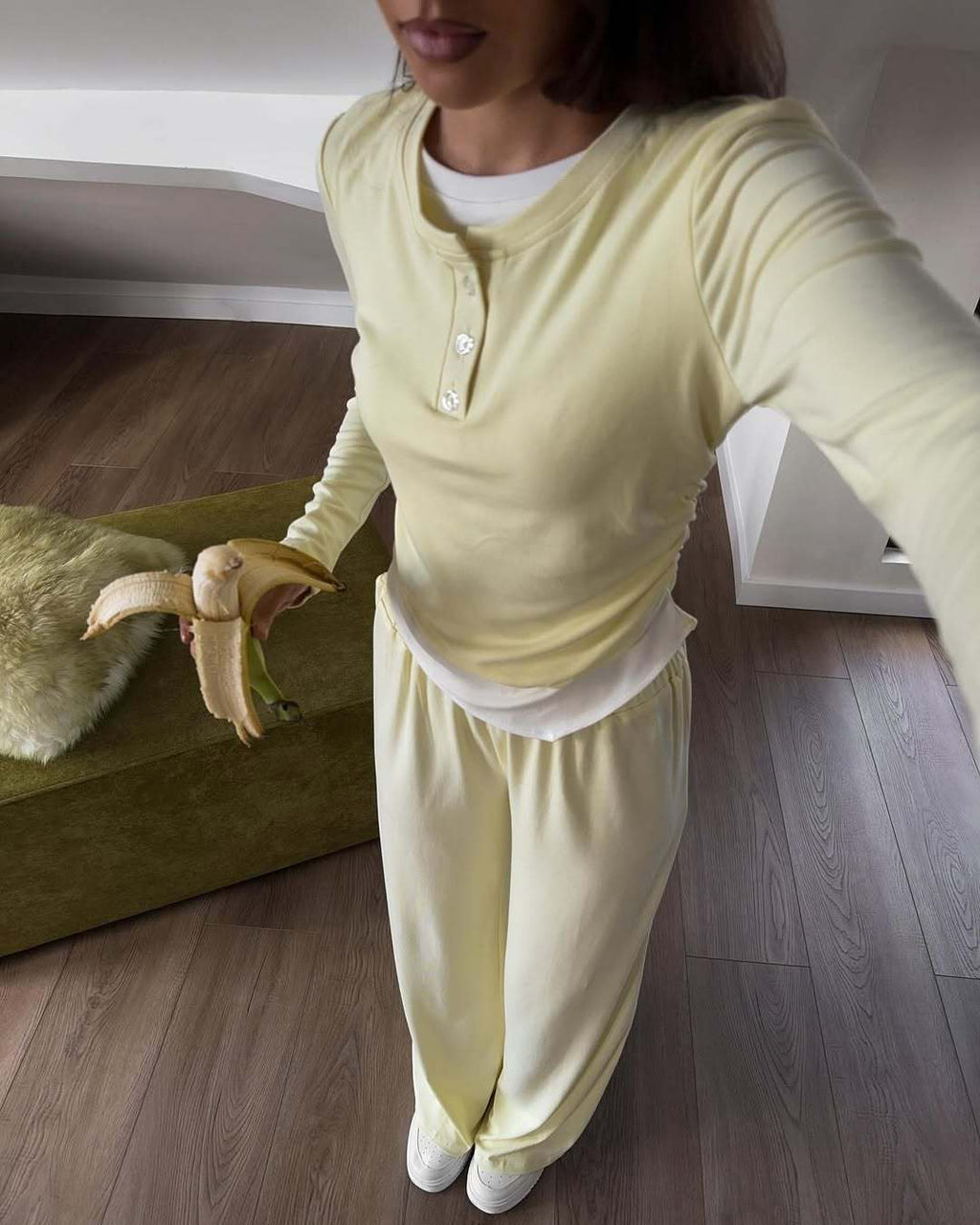 Women's Cozy Leisure Set with Sporty Design
