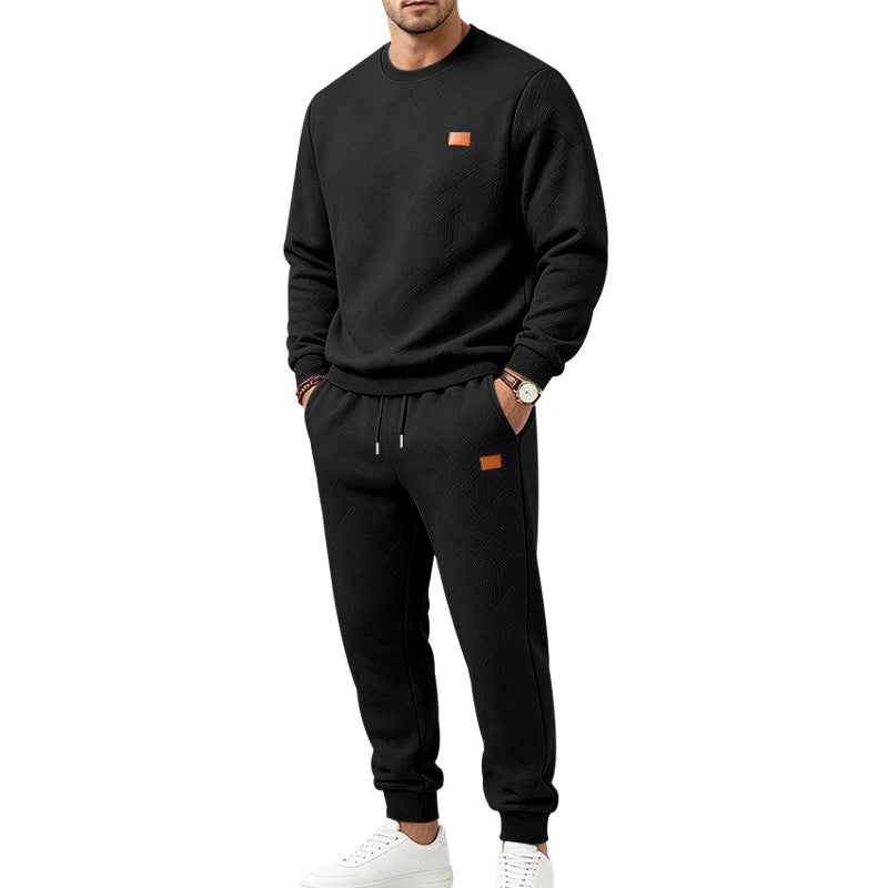 Men's Patterned Comfort Sweat Set