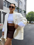 Elegant Oversized Blazer with Practical Pockets