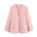 Women's Blazer with Elegant Cut and Modern Pockets