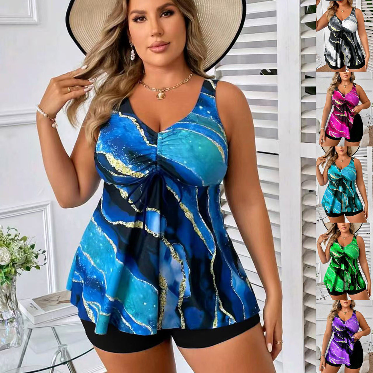 Women's Swim Blouse with Shorts