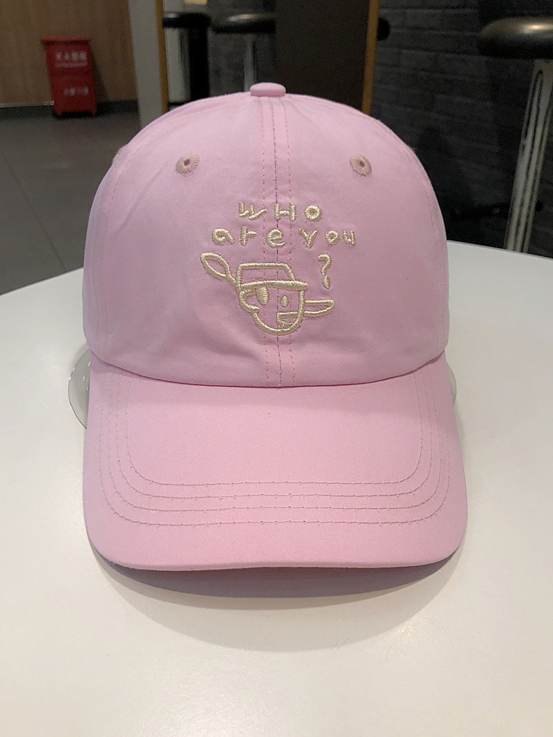 Men's Embroidered Character Casual Cap