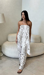 Women's Casual Wide-Leg Jumpsuit with Pattern