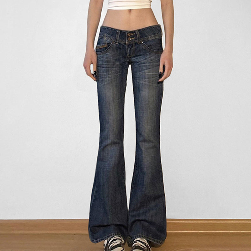 Women's High-Waisted Flared Jeans