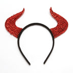 Devil's Headband with Glitter and Horns
