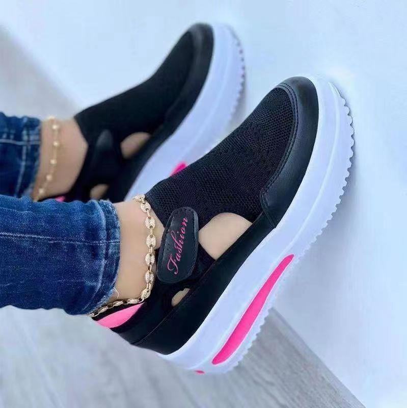 Women's Breathable Slip-On Sneakers with Fashion Accents