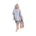 Women's Fashionable Double-Breasted Blazer and Shorts Set