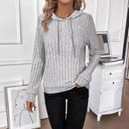Women's Ribbed Fleece Hoodie