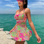Women's Swimwear with Romantic Paisley Pattern