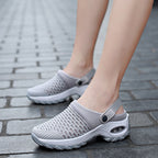 Women's Breathable Clogs with Elastic Comfort and Non-Slip Sole