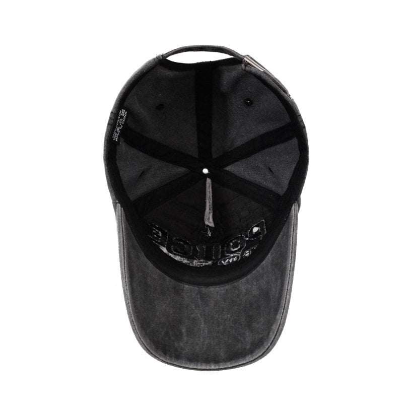 Men's Vintage-Inspired Embroidered Baseball Cap