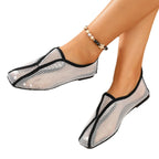 Women's Breathable Sneakers with Mesh Structure and Flexible Footbed