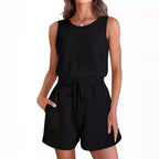 Women's Casual Overall with Fashionable Pockets