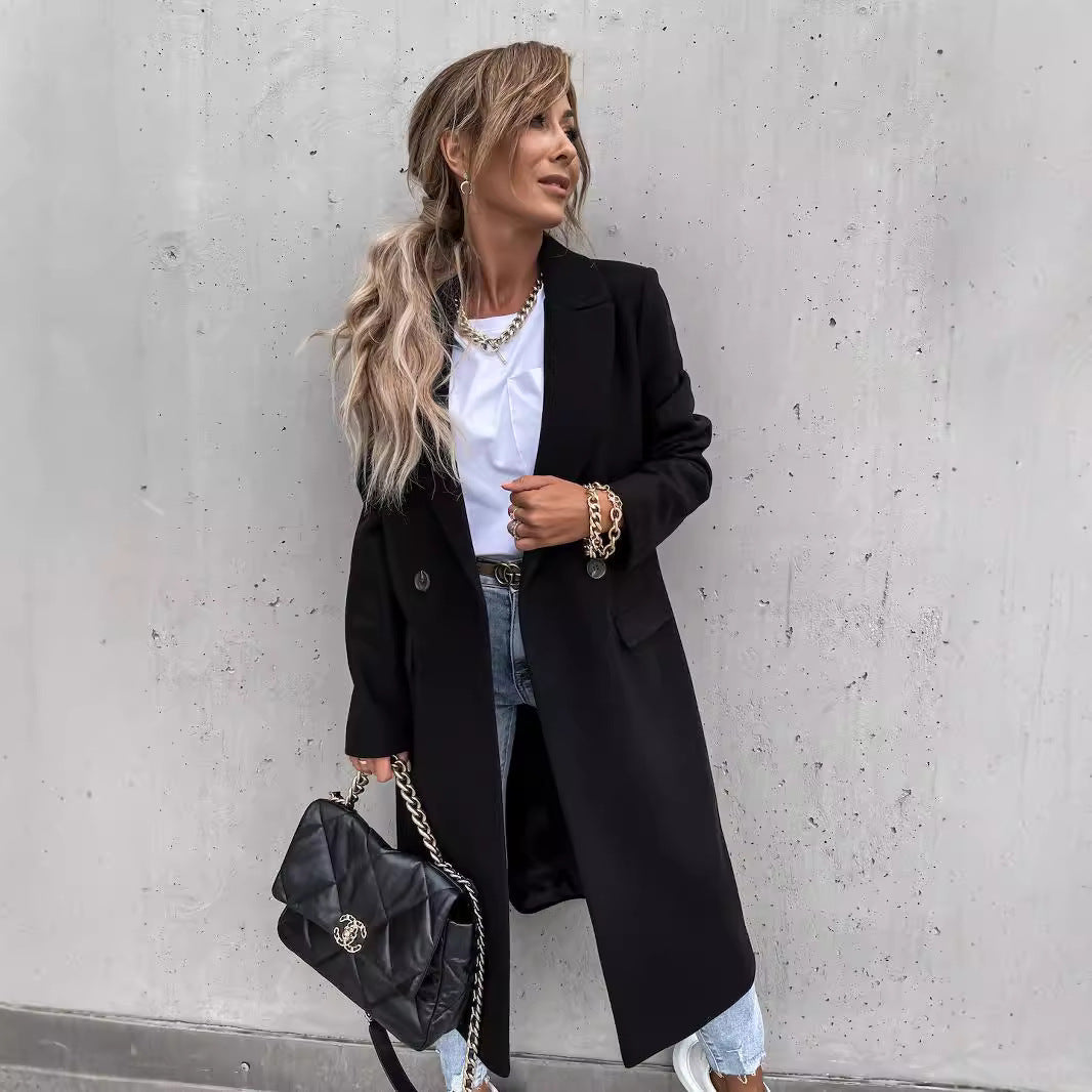 Women's Elegant Oversized Wool Coat