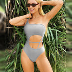 Women's Asymmetrical Cut-Out One-Piece Swimsuit