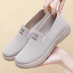 Women's Breathable Casual Slip-On Sneakers with Elastic Upper