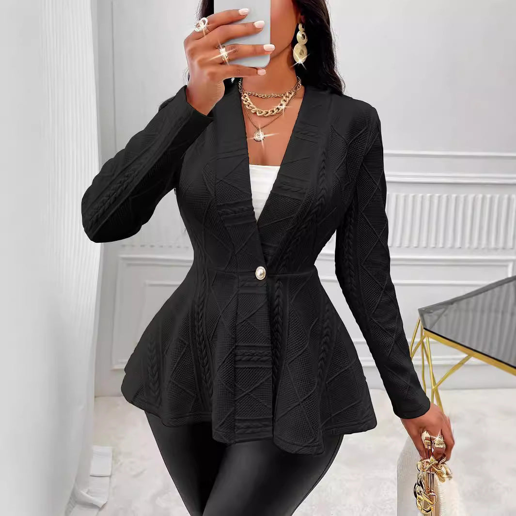 Women's Elegant Structured Blazer Jacket