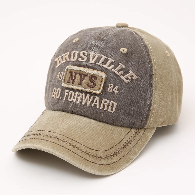 Men's Vintage-Inspired Distressed Baseball Cap