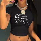 Women's Bear Graphic Crop T-Shirt