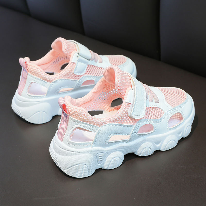 Women's Breathable Casual Sneakers with Adjustable Velcro and Non-Slip Sole