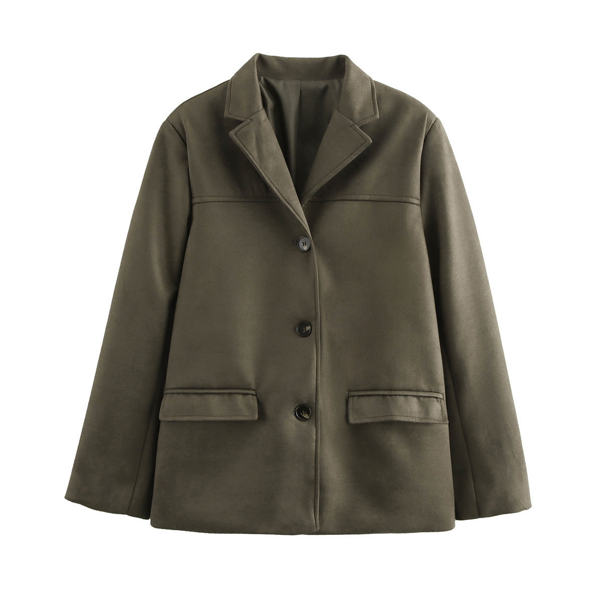 Women's Elegant Modern Cut Jacket with Pockets