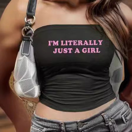 Women's Bandeau Top with Maritime Motif