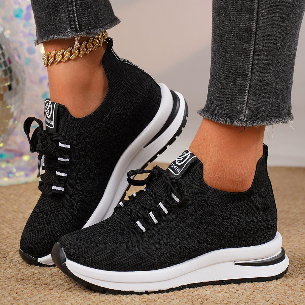 Women's Breathable Running Sneakers with Flexible Upper