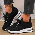 Women's Breathable Running Sneakers with Flexible Upper