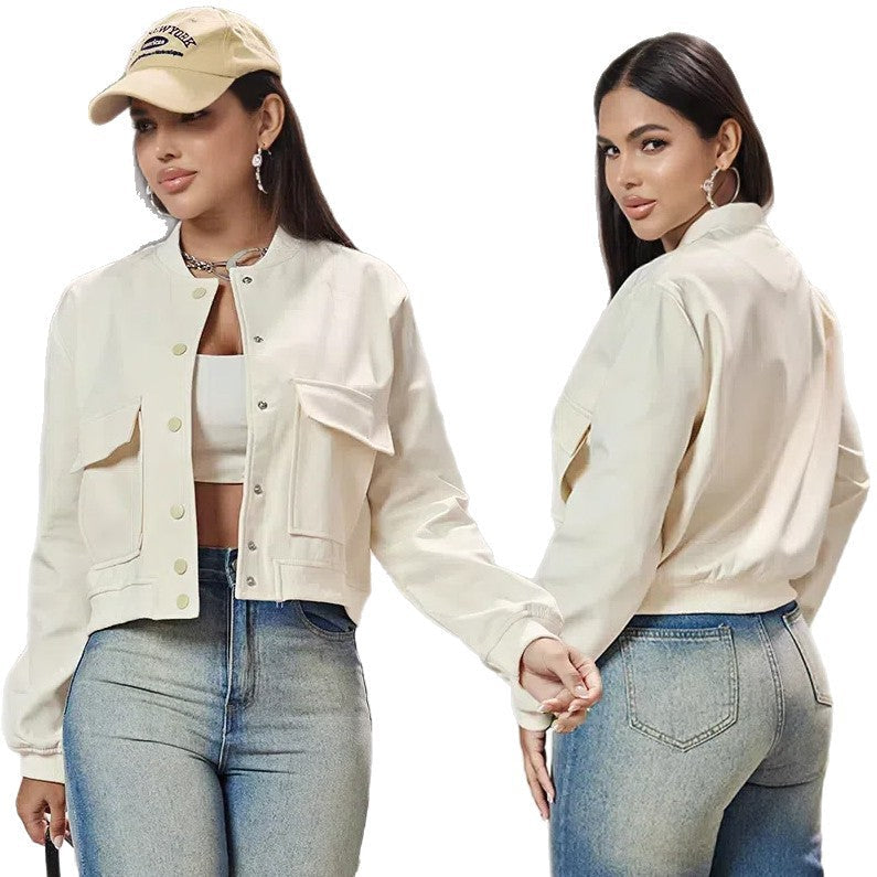 Women's Elegant Cropped Jacket