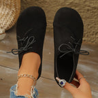 Women's Ballet Flats with Elegant Strap and Shimmering Detail