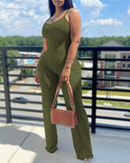 Women's Jumpsuit in Modern Striped Look