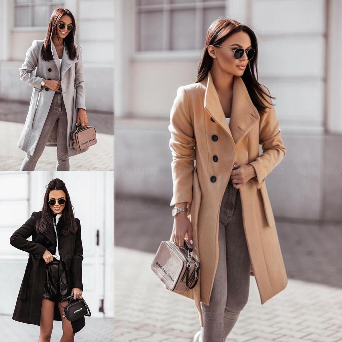 Elegant Wool Trench Coat