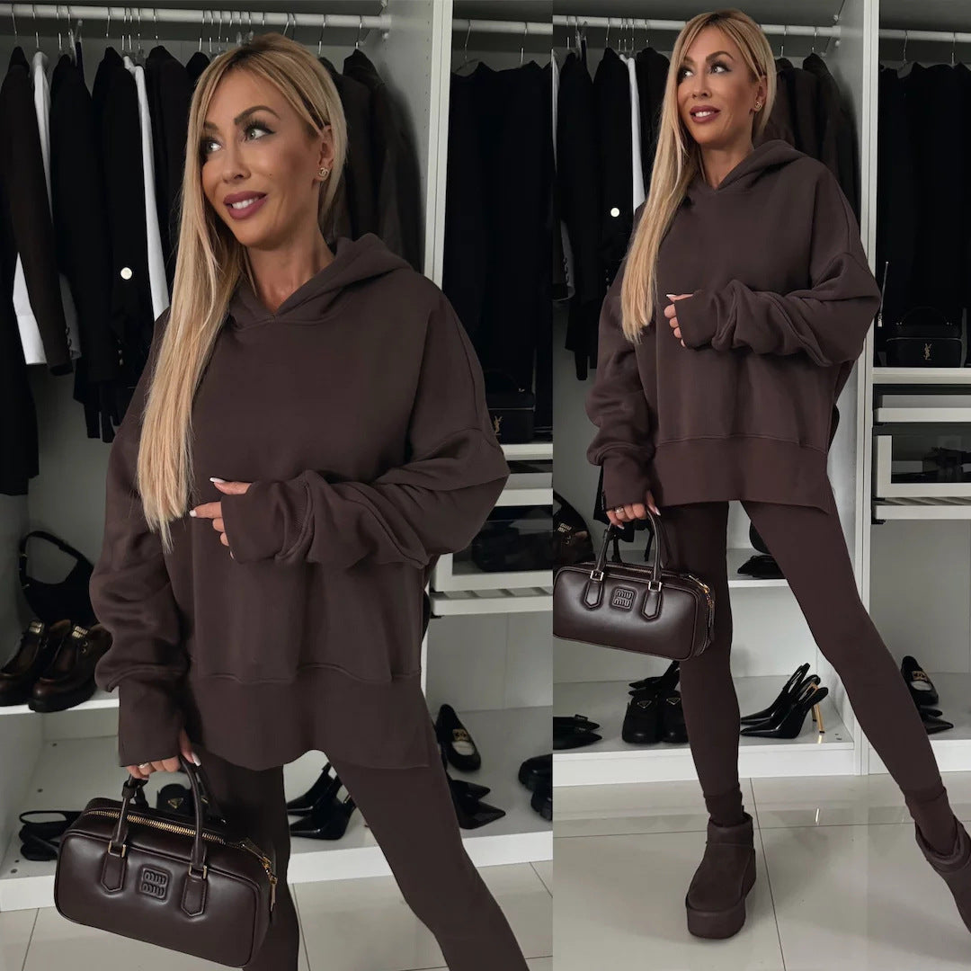 Women's Cozy Leopard Print Hoodie