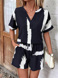 Summer Jumpsuit with V-Neck and Pockets