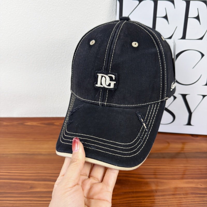 Men's Distressed Cotton Baseball Cap