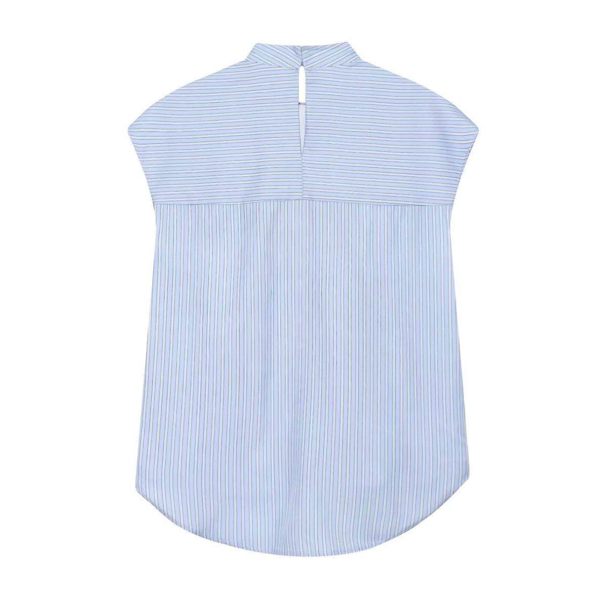 Women's Blouse with Modern Cut and Unique Tie Collar