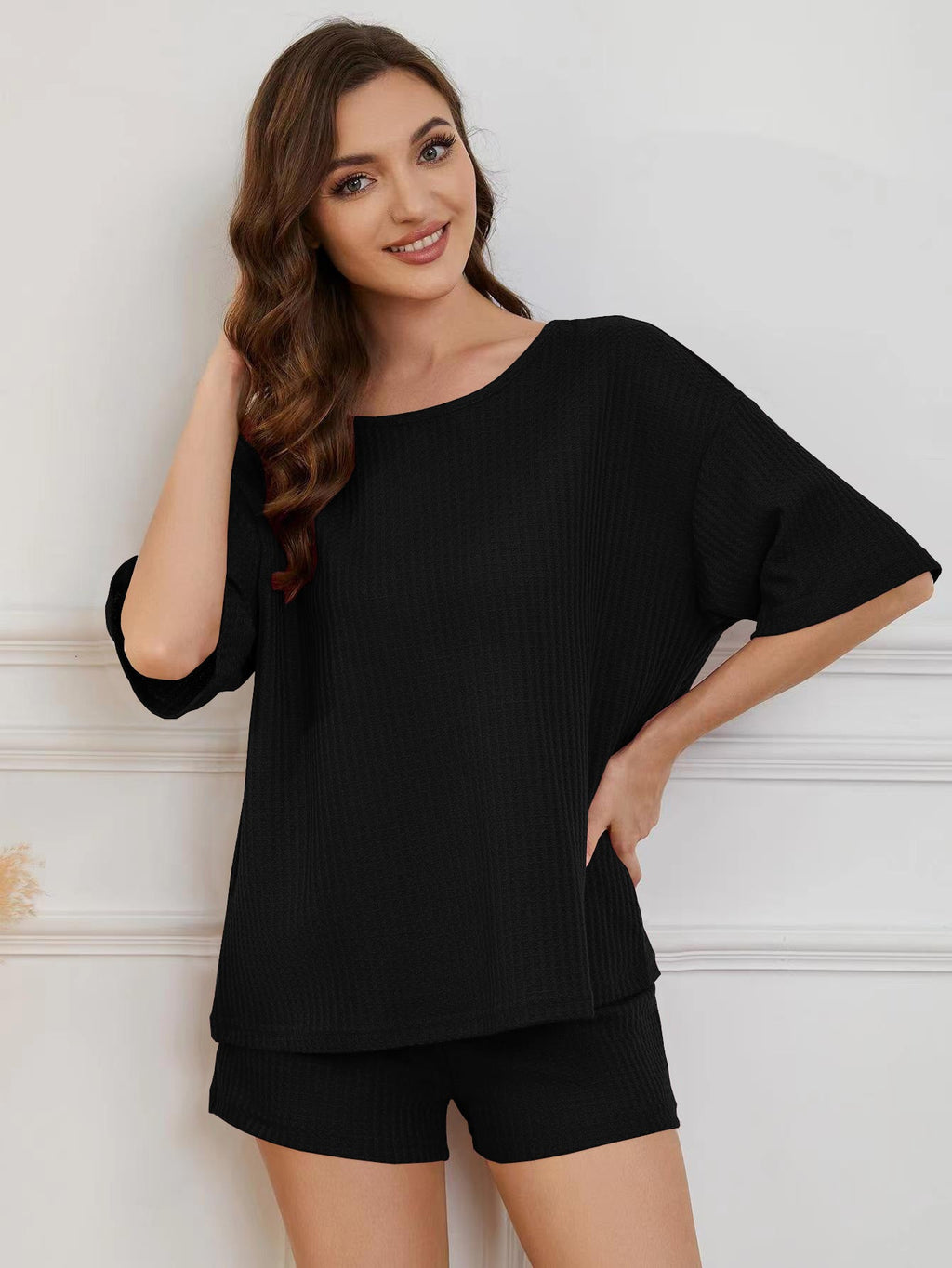 Women's Comfortable Oversized Top and Shorts Set