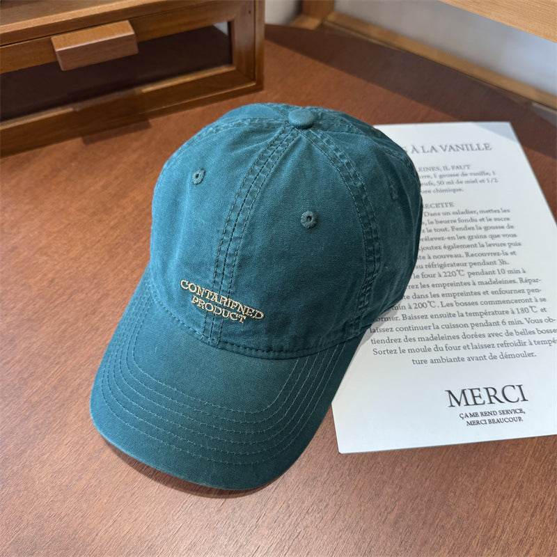 Men's Casual Embroidered Cotton Cap