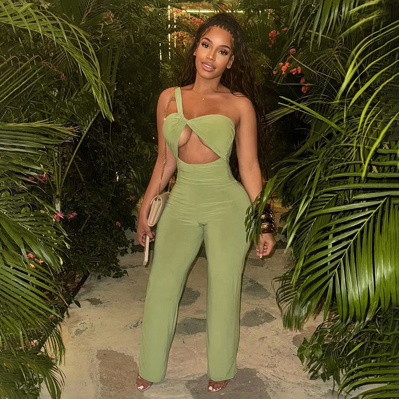 Elegant Jumpsuit with Twist Design