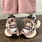 Women's Breathable Running Sneakers with Cushioned Sole and Trendy Design