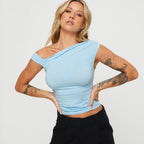 Women's Asymmetrical Off-Shoulder Top