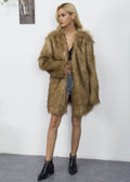 Elegant Long Faux Fur Coat