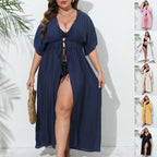 Women's Airy Beach Kimono with Crochet Details
