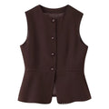 Women's Sleeveless Blazer Jacket